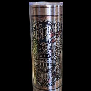 Patriotic Tumbler with Eagle Design New Custom Made 2nd Amendment Flag